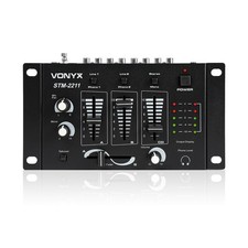 Skytec 4 Channel Live Line Mixer - Professional Audio Mixer for DJs