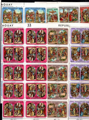 / 10X PARAGUAY - MNH - RELIGION - CHRIST - CULTURE