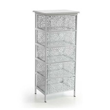 SAN JOSE CASSETTIERA IN METALLO BIANCO A 5 CASSETTI 42 X 31 XH89 CM