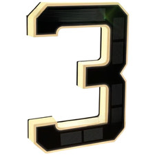 Outdoor Waterproof Acrylic House Number Plaque with Bright 12V LED Illumination