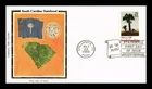 DR JIM STAMPS US COVER SOUTH CAROLINA STATEHOOD BICENTENNIAL FDC COLORANO SILK