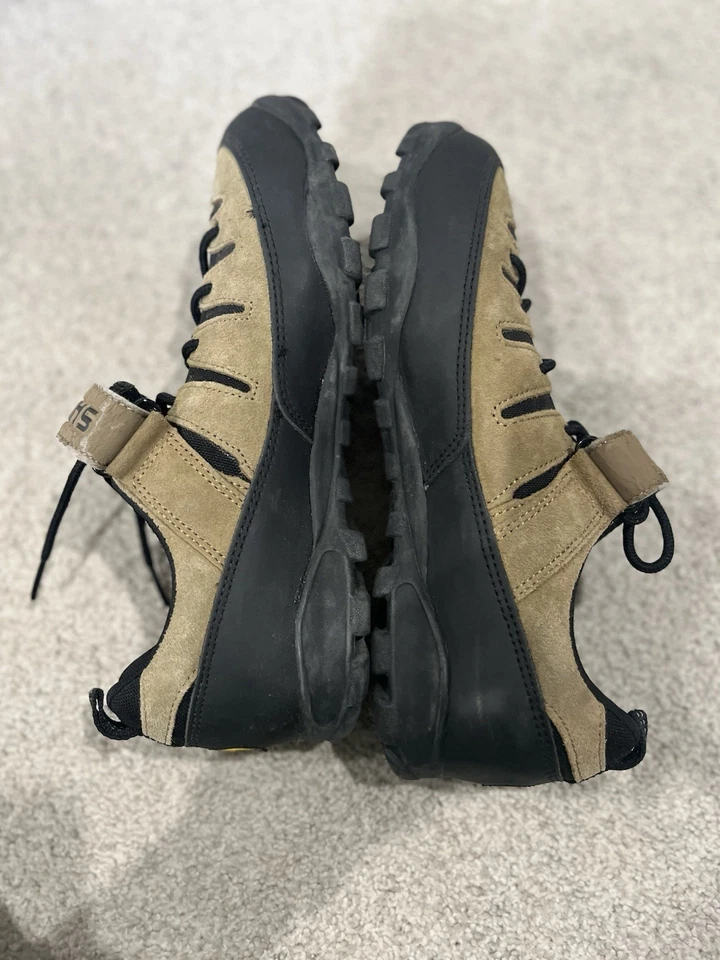 Sapatos de montanha Shimano ciclismo tamanho 10 masculino couro camurça com cadarço SH-MO35 - Imagem 3 de 4