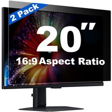 2 PCS 20 Inch Computer Privacy Screen Widescreen Monitor AntiGlare Filter