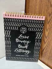 Kelly Creates Small Brush Lettering Workbook For Small Brush Tip Pens NOB