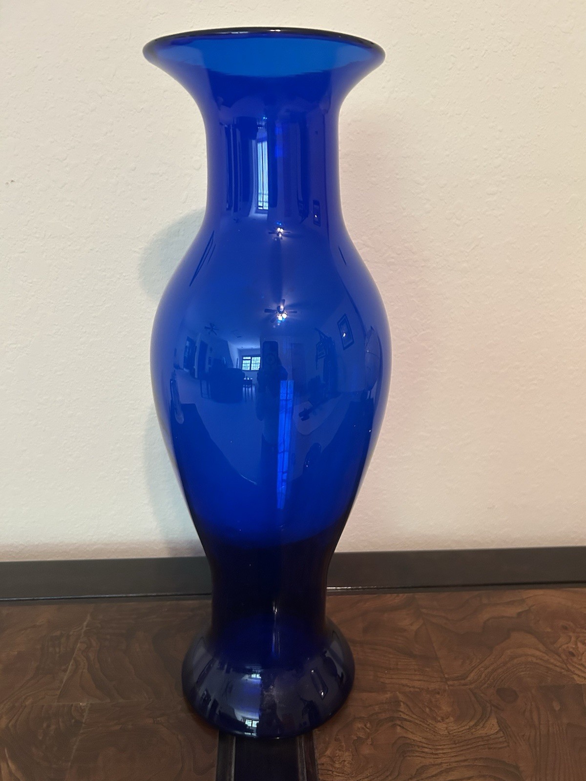 Blue Blenko 17 Inch Vase
