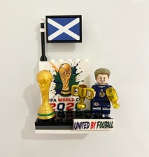 Scotland Football Player Minifigure Display Stand 2026 World Cup Fan Gift