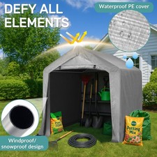 Garden Shed Storage Shelter Bicycle Tent Bike Log Store Equipment Cover 5-20FT
