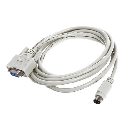10X DB9P zu 8P  Din RS232 Download Programmierkabel  8.2 Ft Fuer SPS D9091