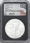 2024(P) SILVER EAGLE PHILADELPHIA STAR PRIVY FIRST DAY ISSUE NGC MS70 RYDER
