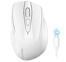 TECKNET Rechargeable Wireless Mouse 2.4G Silent Quiet Click 6 Adjustable 4800...