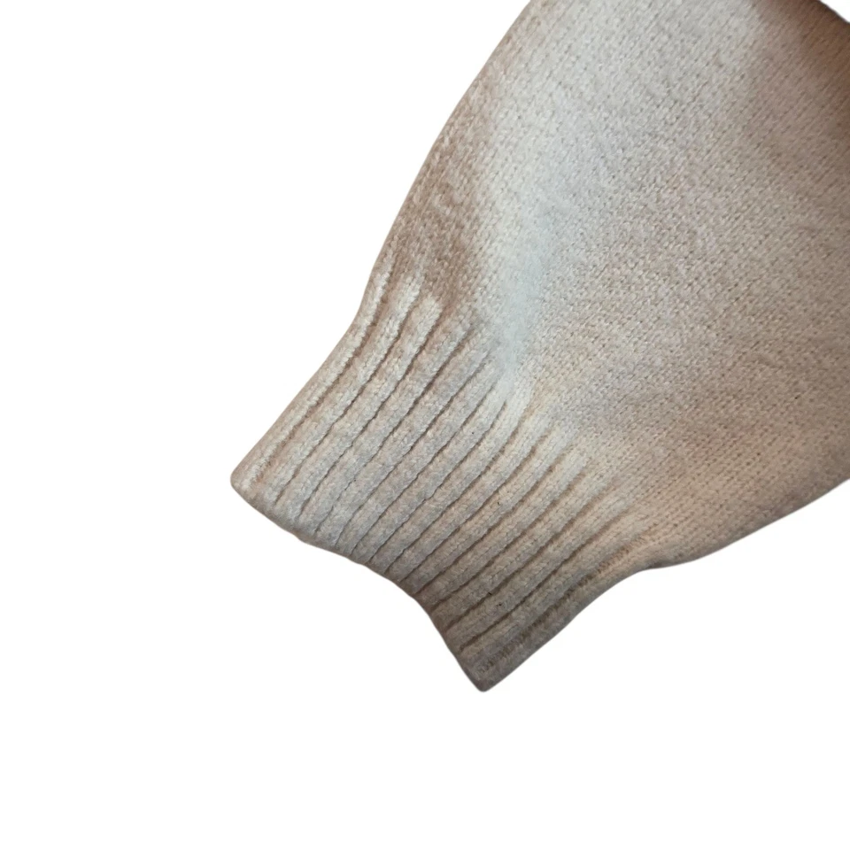 Hazel & Moon Cream Knit Dog Sweater Medium Intarsia Puppy Graphic Crewneck - Image 3 of 4