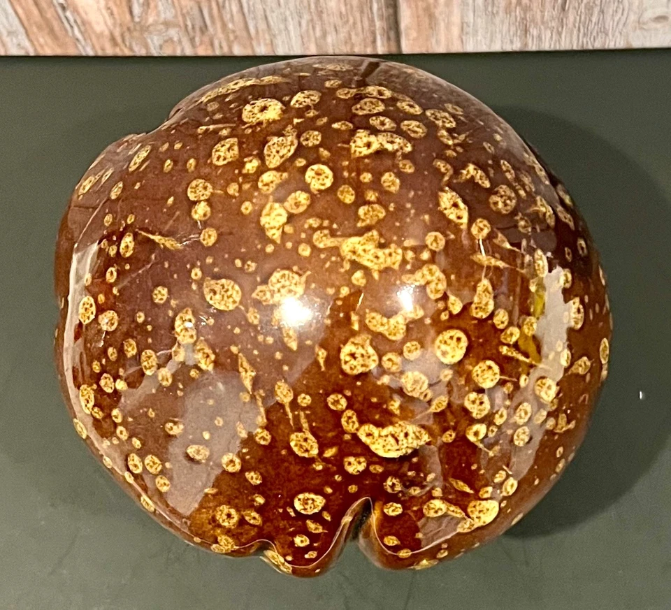 Коричневый верхний керамический терракотовая капельная глазурь грибы 4 дюйма фигурка декор - Изображение 4 из 4