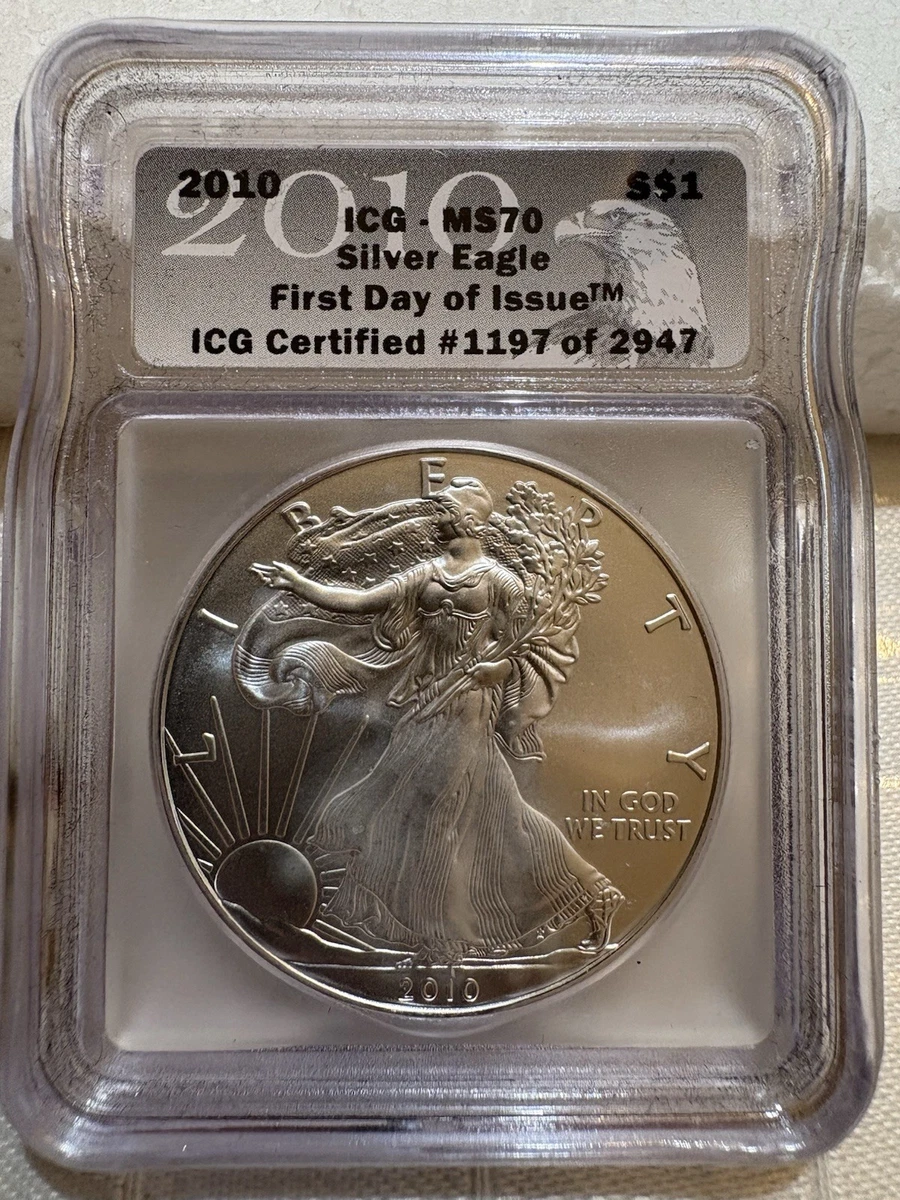 American Eagle MS 70 Graded 2010 Silver Bullion Coins for sale | eBay