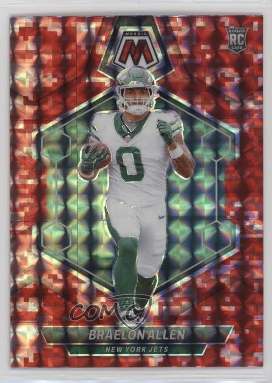 2024 Panini Mosaic Rookies Red Camo Prizm Braelon Allen #389 Rookie RC 0rd2