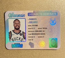 Damian Lillard License To Dominate SP 2023-24 Panini Contenders #21 