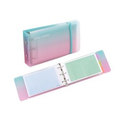 3 5 index card Binder organizer with Plastic pocket Sleeves, small o