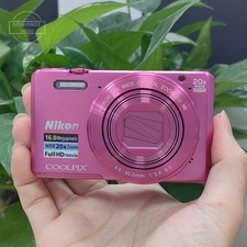 Pink Nikon Coolpix S7000 Digital Camera 16MP 20x Optical Zoom CCD English