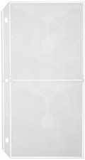 C-Line Deluxe CD Ring Binder Storage Pages for Standard 3-Ring Binders Stores 4
