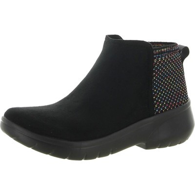 Bzees Womens Karma Faux Suede Ankle Comfort Booties Shoes BHFO 6050