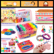 DIY Bracelet Making Kit for Kids - Craft Set for Girls Ages 6-12, Fun Jewelry Ac