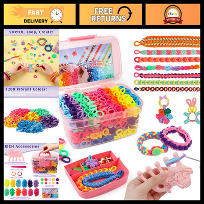 DIY Bracelet Making Kit for Kids - Craft Set for Girls Ages 6-12, Fun Jewelry Ac