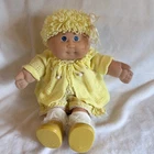 Vintage Jesmar Cabbage Patch Kids Doll girl HM3 smiley lemon gold short hair