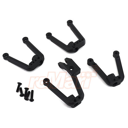 SSD Aluminum Shock Hoops Set Black For Axial SCX10 II RC Cars Crawler #SSD00384-image