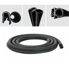 180" Rubber Seal Weatherstrip Pinchweld Edge Trim Car Door Trunk Hood Protector