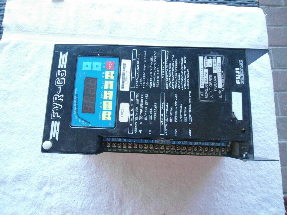 FUJI Electric FVR-G5 AC Drive 200/230V 5A FVR015G5B-2 | eBay FUJI Electric FVR-G5 AC Drive 200/230V 5A FVR015G5B-2 | eBay