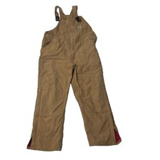 Vtg Carhartt Insulated Bibs Ro2 BRN 44 / 46 x 32 measured union made USA