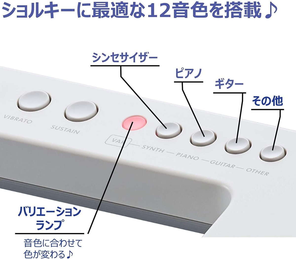Yamaha SHS-300 SonoGenic Mini Keytar White 37 Keys with Strap USB