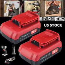 2Pack 18V Lithium Ion Battery for Porter Cable 18 Volt PC18B PC18BL PC18BLX Tool