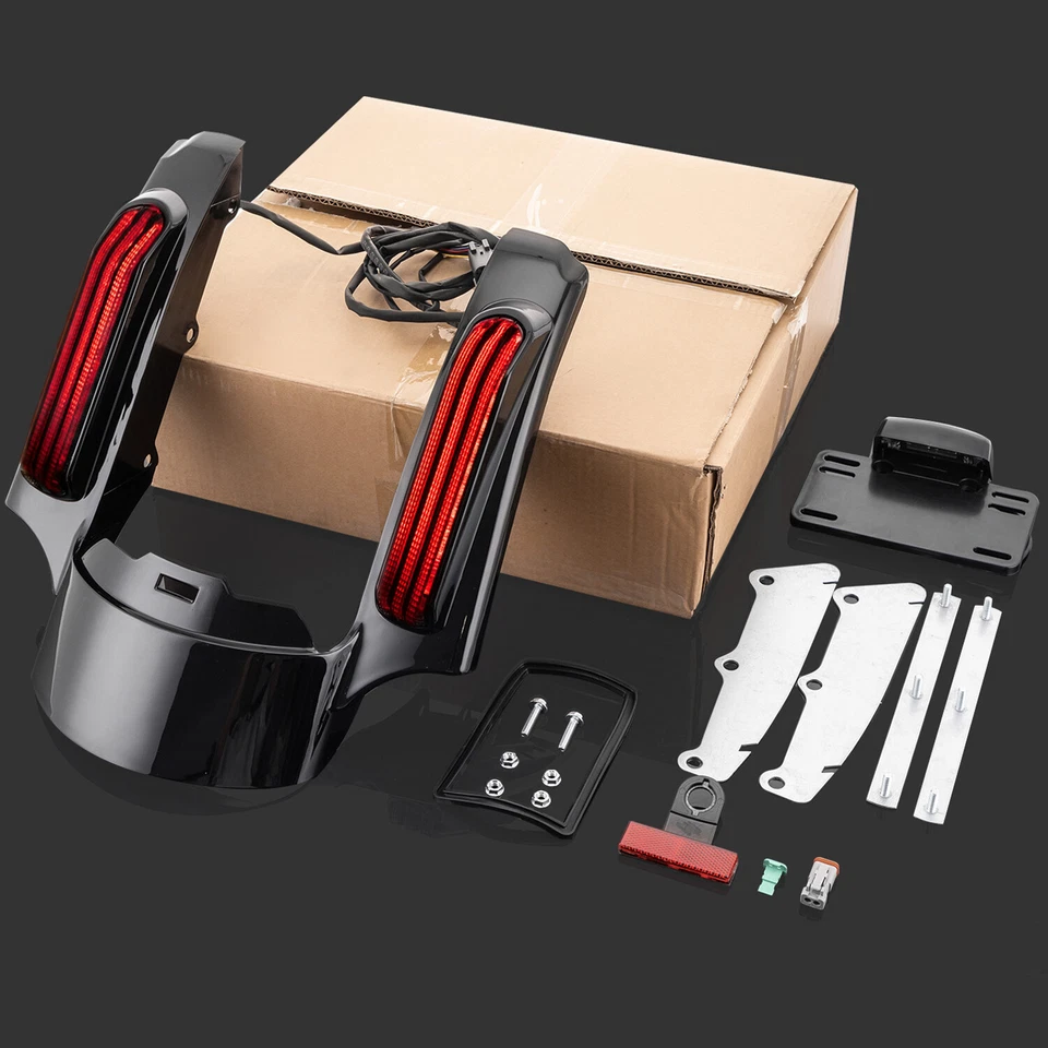 Rear Fender Fascia LED Tail Light For Harley Touring Electra Street Road Glide - Image 2 of 4