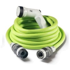 Tubo irrigazione estensibile da giardino Ikon Lime 15mt con Pistola e raccordi