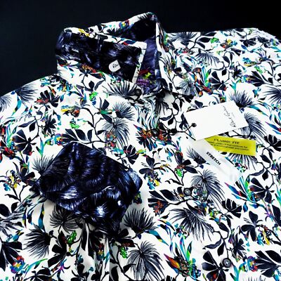 Robert Graham Rainbow Bloom Floral print Shirt 1XLT 2XLB 3XLB BIG TALL NWT