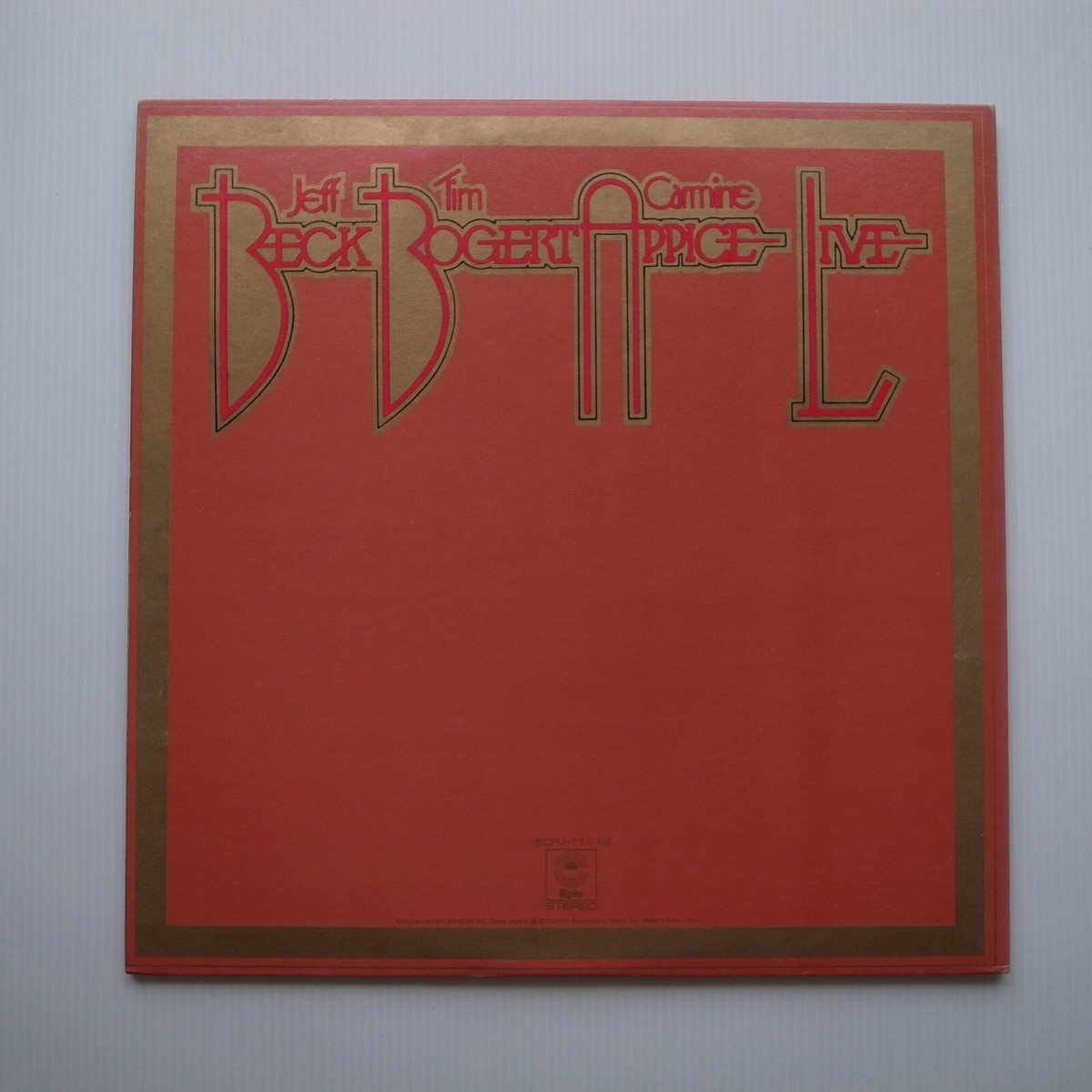 Beck, Bogert & Appice Live JAPAN 1974 vinyl 2LP NEAR MINT Beck, Bogert & Appice Live JAPAN 1974 vinyl 2LP NEAR MINT
