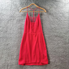 SEDUCE Womens Pencil Dress Size 10 Pink Red Stretch Knit Sleeveless