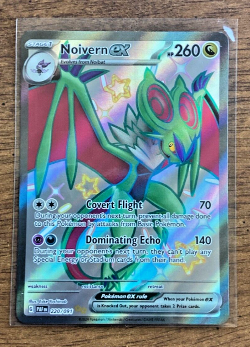Pokémon TCG Noivern ex Scarlet Violet: Paldean Fates 220 Holo Shiny Ultra Rare