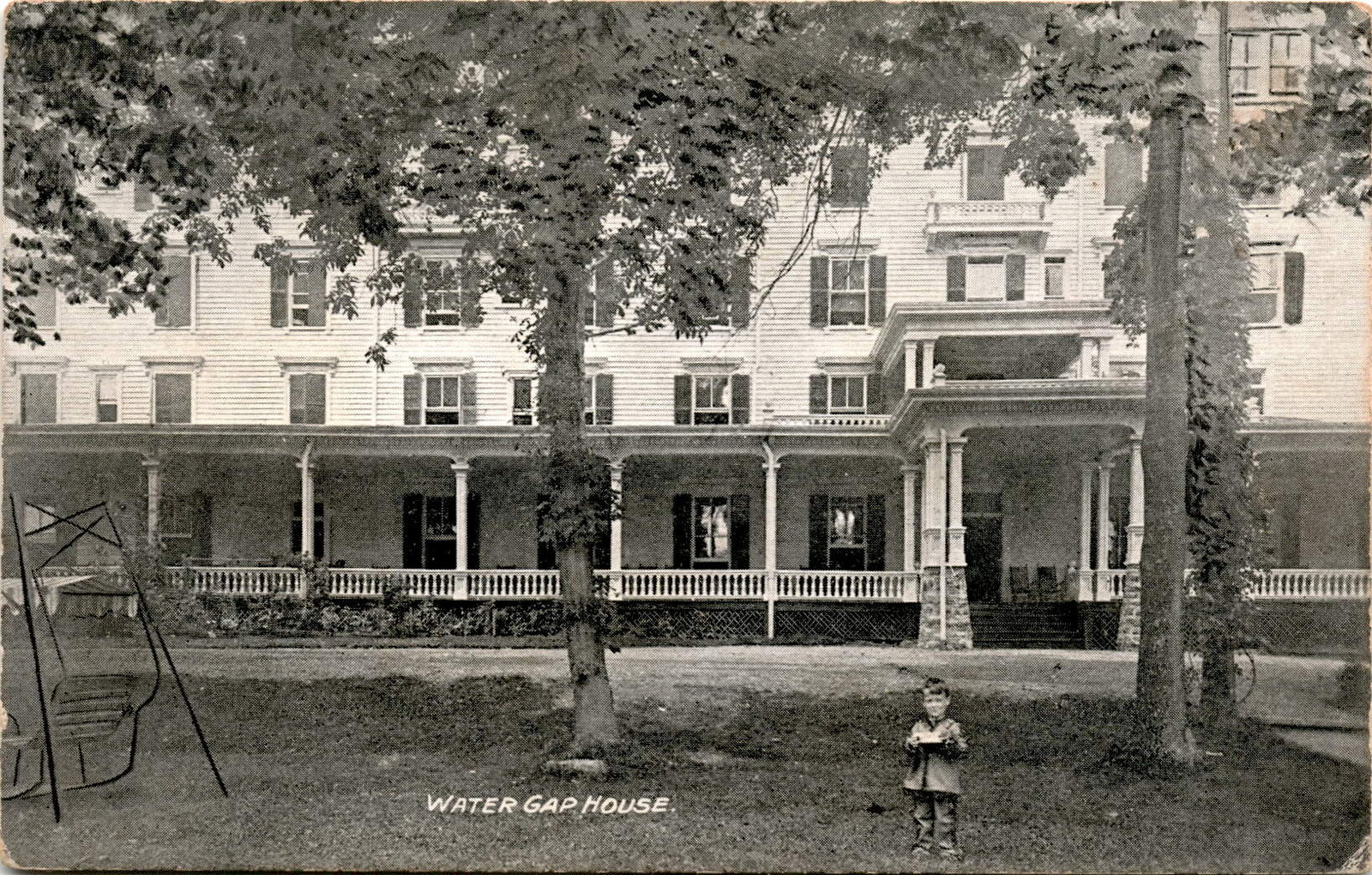 WATER GAP HOUSE, Houser's Souvenir Store, G.V. Millar, Scranton Postcard