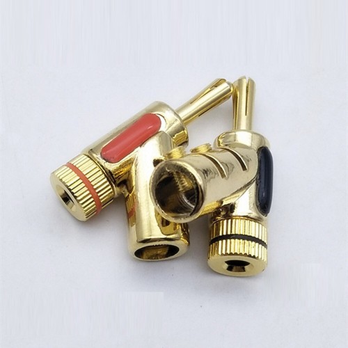 8x Gold Plated Locking Lockable Banana Plugs Speaker Wire Connector 4mm Plug AU - Picture 5 of 5
