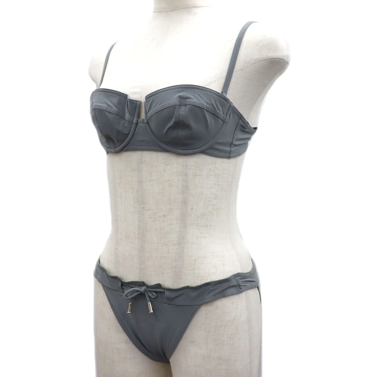 Gucci Costumi da bagno usati Bikini Grigio Nylon Poliuretano M