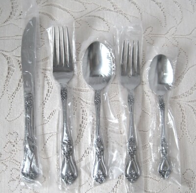 Vintage ROGERS / Stanley Roberts PRECIOUS ROSE 5 Piece Place Setting