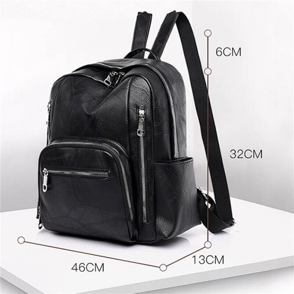 Ladies black online backpack uk