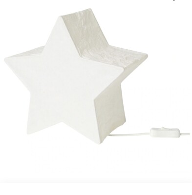 STRÅLA Table lamp, star-shaped/white, 9 7/8 ''