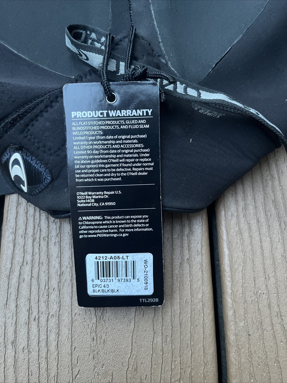 O'Neill Men's Epic 4/3mm Back Zip Full Wetsuit Black, Large Tall eBay