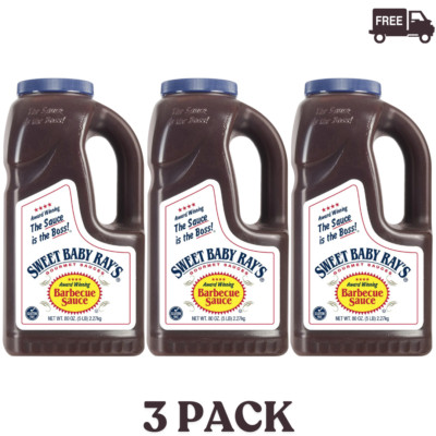 Sweet Baby Ray's Original Barbecue Sauce 80 Oz FRESH, 3 Pack