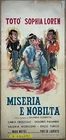 MISERIA E NOBILTA'-Locandina originale-Toto',Sophia Loren,Carlo Croccolo-1954-