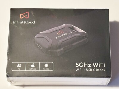 SEALED INFINITIKLOUD 5GHz WiFi Wireless Backup Transfer - Micro SD Compatible