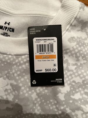 Under Armour UA Women's Rival Fleece Camo Crew | eBay