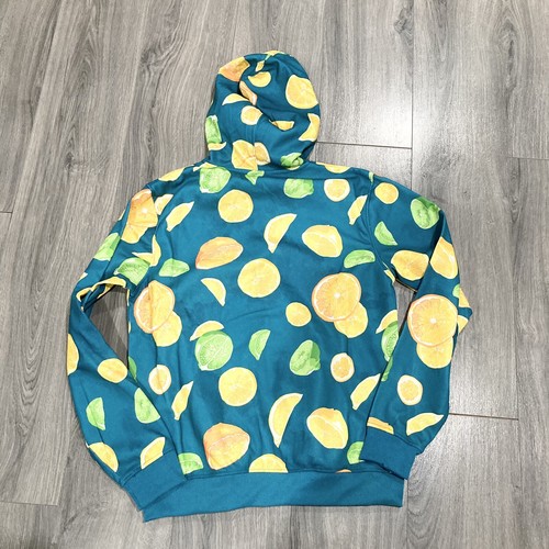 Southpole Sweatshirt Mens Large Blue Hoodie Fullzip Lemons Logo New - Picture 4 of 4